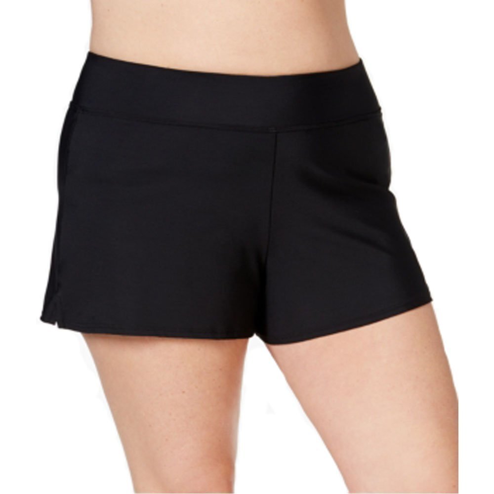 Swim Solutions Plus Size Women's Black Swim Shorts 22W